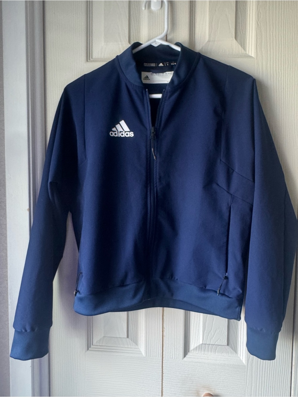 adidas Navy Blue Athletic Zip Jacket